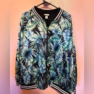 Ava&ViV jungle green spring jacket 2x